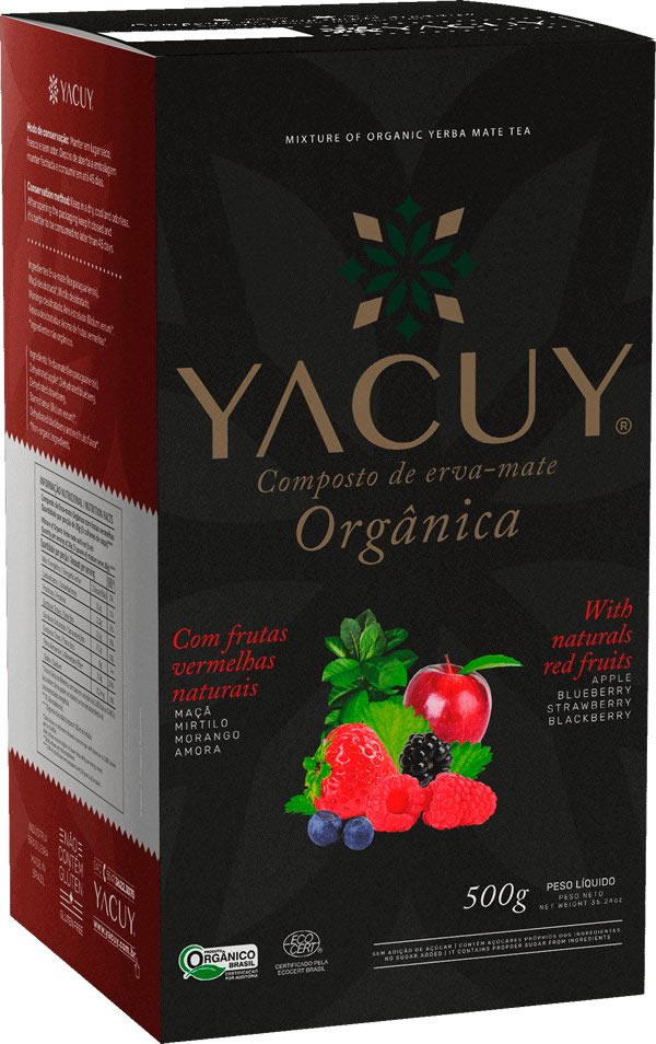 Erva-Mate Yacuy Orgânica com Frutas Vermelhas